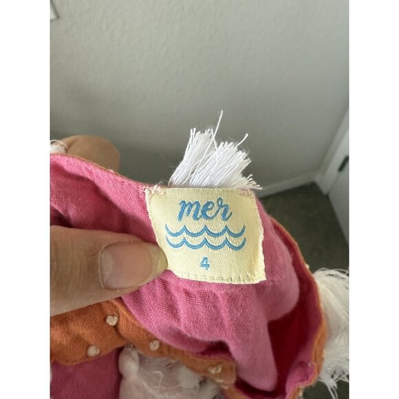 Mer St. Barth Serena Tassel Embroidered Gauze Pink Mini Little Girl Dress Boho 4 - Picture 7 of 8